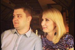 Дочь автора Анна с мужем Никитой  Безносиковым